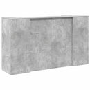 receptionsskranke 180x50x103,5 cm konstrueret træ beton grå
