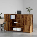 receptionsskranke 180x50x103,5 cm konstrueret træ antikt træ