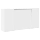 receptionsdisk hvid 200x50x103,5 cm konstrueret træ