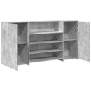 receptionsskranke 200x50x103,5 cm konstrueret træ beton grå