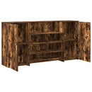 receptionsskranke 200x50x103,5 cm røget egetræsfarve