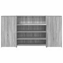 receptionsskranke 200x50x103,5 cm konstrueret træ grå sonoma