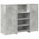 receptionsskranke 135x50x103,5 cm konstrueret træ beton grå