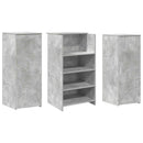 receptionsskranke 135x50x103,5 cm konstrueret træ beton grå