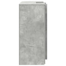 receptionsskranke 135x50x103,5 cm konstrueret træ beton grå