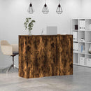 receptionsskranke 135x50x103,5 cm røget egetræsfarve