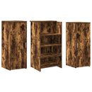 receptionsskranke 135x50x103,5 cm røget egetræsfarve