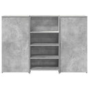 receptionsskranke 155x50x103,5 cm konstrueret træ beton grå