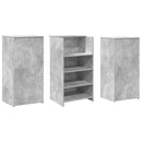 receptionsskranke 155x50x103,5 cm konstrueret træ beton grå