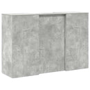 receptionsskranke 155x50x103,5 cm konstrueret træ beton grå