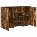 receptionsskranke 155x50x103,5 cm røget egetræsfarve