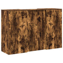 receptionsskranke 155x50x103,5 cm røget egetræsfarve
