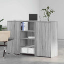 receptionsskranke 155x50x103,5 cm konstrueret træ grå sonoma