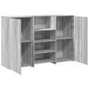 receptionsskranke 155x50x103,5 cm konstrueret træ grå sonoma