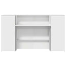 receptionsdisk hvid 180x50x103,5 cm konstrueret træ