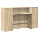 receptionsskranke 180x50x103,5 cm konstrueret træ sonoma-eg