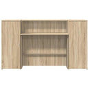 receptionsskranke 180x50x103,5 cm konstrueret træ sonoma-eg