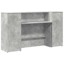 receptionsskranke 180x50x103,5 cm konstrueret træ beton grå