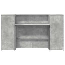 receptionsskranke 180x50x103,5 cm konstrueret træ beton grå