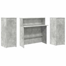receptionsskranke 180x50x103,5 cm konstrueret træ beton grå