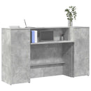 receptionsskranke 180x50x103,5 cm konstrueret træ beton grå