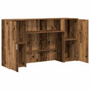 receptionsskranke 180x50x103,5 cm konstrueret træ antikt træ