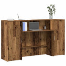 receptionsskranke 180x50x103,5 cm konstrueret træ antikt træ