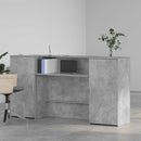 receptionsskranke 200x50x103,5 cm konstrueret træ beton grå