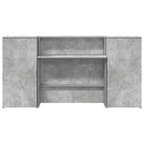 receptionsskranke 200x50x103,5 cm konstrueret træ beton grå