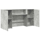 receptionsskranke 200x50x103,5 cm konstrueret træ beton grå