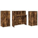 receptionsskranke 200x50x103,5 cm røget egetræsfarve