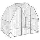 hønsegård 2,5x2x2,25 m galvaniseret stål