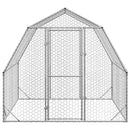 hønsegård 2,5x2x2,25 m galvaniseret stål