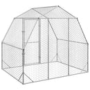 hønsegård 2,5x2x2,25 m galvaniseret stål