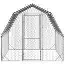 hønsegård med tag 2,5x2x2,25 m galvaniseret stål