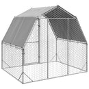 hønsegård med tag 2,5x2x2,25 m galvaniseret stål