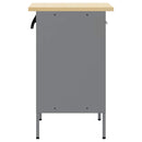 Arbejdsbænk Sort og grå 50 x 55 x 85 cm Ingeniørtræ og stål