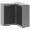 Værktøjsskab Sort og grå 55 x 55 x 55 cm Ingeniørtræ og stål