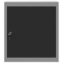 Værktøjsskab Sort og grå 50 x 20 x 55 cm Ingeniørtræ og stål