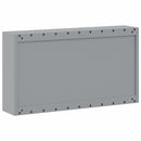 Værktøjsskab Sort og grå 100 x 20 x 55 cm Ingeniørtræ og stål