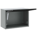 Værktøjsskab Sort og grå 50 x 25 x 35 cm Ingeniørtræ og stål