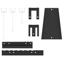 Værktøjs Vægpanel 2 pcs Grå 100 x 1 x 80 cm Ingeniørtræ og stål