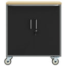 Trolley rulleværksted med hylde Sort og grå 75 x 45 x 85 cm