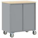 Trolley rulleværksted med hylde Rød og Grå 75 x 45 x 85 cm