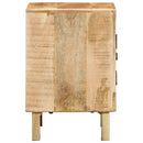 sengeborde 2 stk. 40x32x46 cm massivt ru mangotræ
