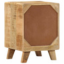 sengeborde 2 stk. 37x32x50 cm massivt ru mangotræ