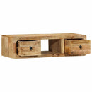 væghængt tv-skab 100x32x25 cm massivt ru mangotræ