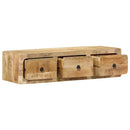 væghængt tv-skab 100x32x25 cm massivt ru mangotræ