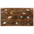 Sofabord Flerfarvet 90 x 50 x 35 cm Solid genbrugs træ