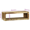 TV-skab Brun 80 x 30 x 25 cm Massivt mangotræ